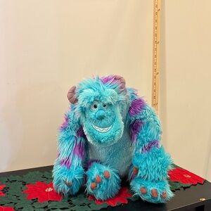 Disney Sulley Monsters Inc Turquoise and Lavender Plush